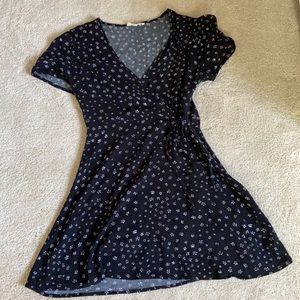 Black and White PacSun Flower Dress